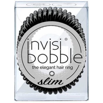 Invisibobble Slim True Black 3 ks Revoluční gumičky do vlasů