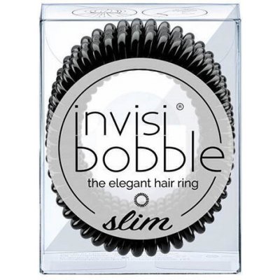 Invisibobble Slim True Black 3 ks Revoluční gumičky do vlasů – Zboží Mobilmania