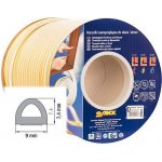 Vorel TO-76767 Těsnění do oken a dveří samolepící 9 x7,4 mm TYP D 100 m hnědé – Sleviste.cz