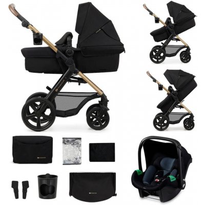 Kinderkraft MOOV 2 3IN1 Pure Black EVA WHEELS 2024 – Zboží Dáma