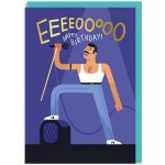 Ohh Deer Přání k narozeninám EEEEOOOOO Freddie Mercury, modrá barva, papír – Zboží Mobilmania