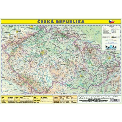 Česká republika mapa A3 lamino – Hledejceny.cz