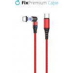 FixPremium - USB-C / USB-C Magnetický Kabel (1m), červená – Zboží Živě