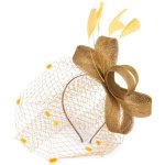 Fascinátor - zlatý – Zboží Dáma