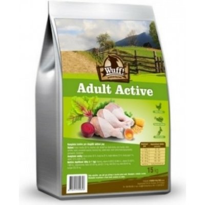 Wuff! Adult Active 15 kg – Zboží Mobilmania