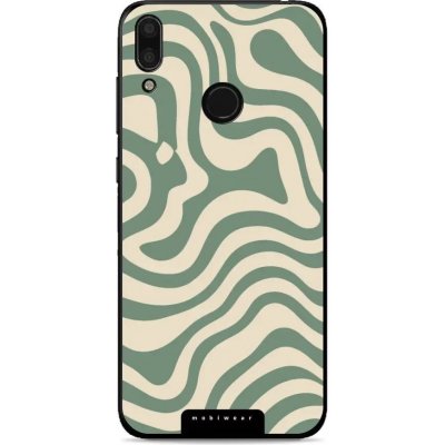 Mobiwear Glossy - Huawei Y7 2019 - GA57G Zelené a béžové zkrouceniny – Zboží Mobilmania