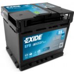 Exide Start-Stop EFB 12V 55Ah 480A EL550 – Zboží Mobilmania