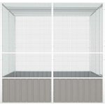 Vidaxl klec pozinkovaná ocel 213,5 x 217,5 x 211,5 cm – Sleviste.cz