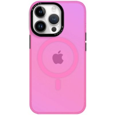 Pouzdro AppleKing měňavé s rámečkem kolem čoček a MagSafe iPhone 14 Pro Max - růžové – Zboží Mobilmania