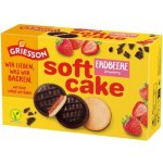 Griesson Soft Cake piškoty s čokoládovou polevou jahodovou náplní 300 g – Zboží Dáma