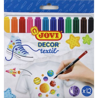 Fixy na textil Jovi 12 barev – Zboží Mobilmania