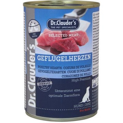 Dr.Clauder´s Geflügelherzen (drůbeží srdce) 400g dog