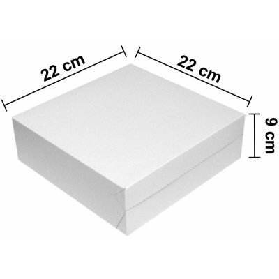 HIT OFFICE Dortová krabice č.22 22 x 22 x 9 cm - bílo/šedá – Zboží Mobilmania