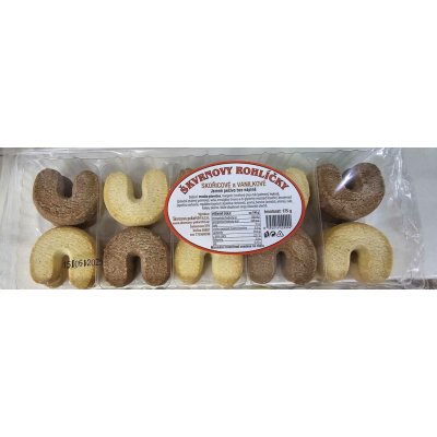 Škvrnovo pekařství rohlíčky skořice vanilka 170 g – Sleviste.cz