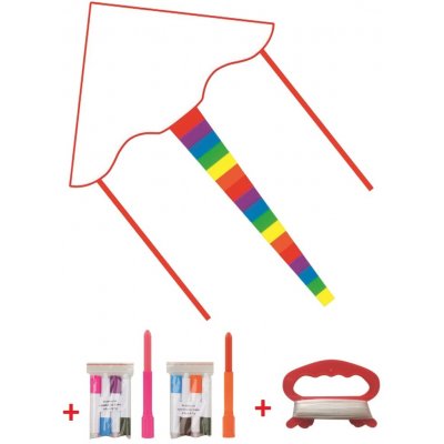 ANDĚL Drak Šipka k vymalování 100 x 50 cm + ocas, včetně barev a 30 m šňůry – Hledejceny.cz