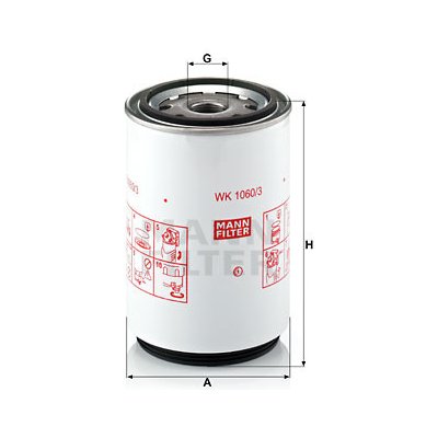 MANN-FILTER Palivový filtr WK 1060/3 x – Zboží Mobilmania
