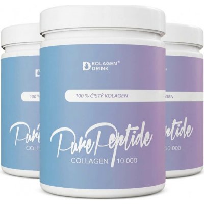 KolagenDrink 90-denní program Collagen 10 000 Pure Peptide hydrolyzovaný rybí kolagen 3 x 300 g – Hledejceny.cz