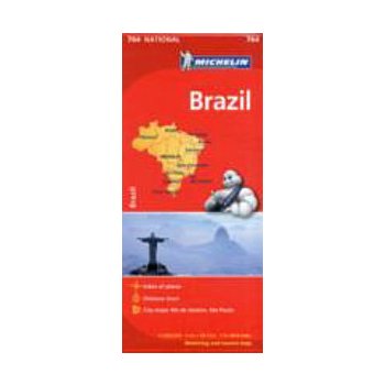 mapa Brazil 1:3,85 mil. Michelin
