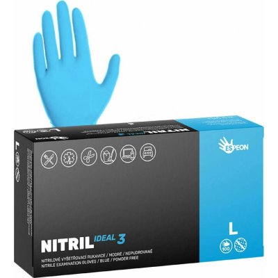 Espeon Nitril Ideal Blue nitrilové nepudrované 100 ks – Zboží Dáma