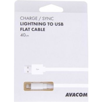 Avacom DCUS-LIG-40W LIG-120W USB - Lightning, 40cm, bílý