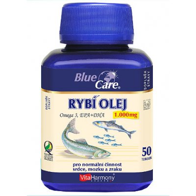 VitaHarmony Rybí olej Omega 3 1000 mg 50 tobolek – Zbozi.Blesk.cz