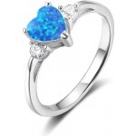 Olivie Stříbrný prsten opálové srdce 5292 – Hledejceny.cz