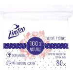 Linteo Papírové Vatové tyčinky 100% natural 80 ks – Zbozi.Blesk.cz