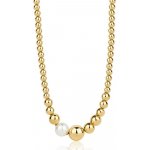 Brosway Stylové pozlacené korále s perlou perfect BPC02 – Zboží Dáma