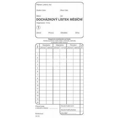 Asopol 080300 Docházkový listek-píchačka – Hledejceny.cz