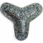 Drakkaria Vikinská trojlístková stříbrná brož P4085 – Zboží Dáma