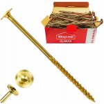 Konstrukční vrut 10x280 TX 40 talířová hlava zinek žlutý (25 ks/bal) TORX – Zboží Mobilmania