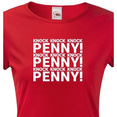Dámske tričko Knock Knock Knock PENNY Červená – Hledejceny.cz