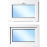 OknaDvereNaMiru.cz Plastové okno sklopné, bílá / bílá, 100x60 cm – Zbozi.Blesk.cz