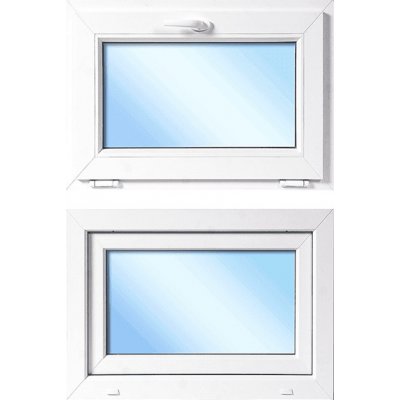 OknaDvereNaMiru.cz Plastové okno sklopné, bílá / bílá, 100x60 cm – Zbozi.Blesk.cz