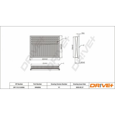 Vzduchový filtr DRIVE+ DP1110.10.0056 – Hledejceny.cz