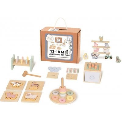 EliNeli Sada montessori hraček pro děti od 1 roku 13 až 18 měsíců edukativní box – Sleviste.cz