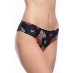 Julimex tanga panty Wild Heart černá – Sleviste.cz