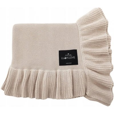 Lullalove Bambusová dečka s volánkem Béžový – Zboží Dáma