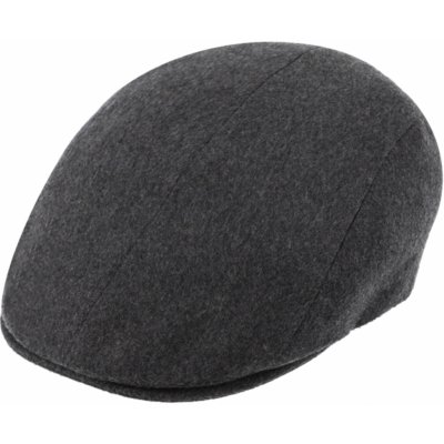 Fiebig Headwear since 1903 Luxusní kašmírová bekovka šedá – Zboží Mobilmania