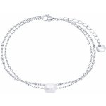 Biju Řetízek na nohu z chirurgické oceli dvojitý 3002329-1 – Zboží Dáma