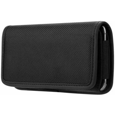 Horizontální pouzdro na opasek OXFORD Model 3 – mobil do 16 x 8 cm, černé – Sleviste.cz