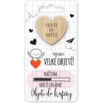 Nekupto Kapesní objetí Srdce Posílám Ti velké objetí!, objetí do kapsy 6 x 12 cm – Zboží Živě
