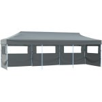 OMAXI 706694 Skládací nůžkový stan s 5 bočními stěnami 870x291x315 cm antracitový – Hledejceny.cz