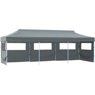 OMAXI 706694 Skládací nůžkový stan s 5 bočními stěnami 870x291x315 cm antracitový – Hledejceny.cz