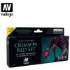 Příslušenství pro model vláčku Vallejo Pro Nocturna Set 74103 Crimson Red Set 8x17 ml.