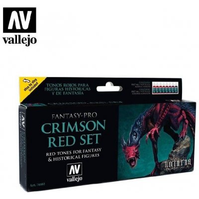 Vallejo Pro Nocturna Set 74103 Crimson Red Set 8x17 ml. – Zboží Mobilmania