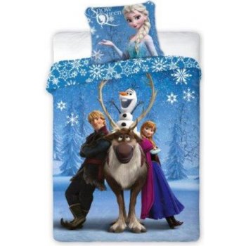 Textylia bavlna povlečení Disney Frozen Ledové království Anna a Elza Swan  Olaf Krištof 140x200 70x90 od 650 Kč - Heureka.cz