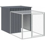 Petrashop Kurník s výběhem antracitový 110 x 201 x 110 cm pozink – Hledejceny.cz