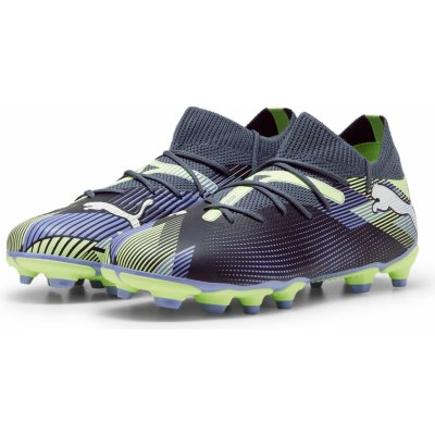 Puma FUTURE 7 Match FG/AG šedá/světle zelená/modrá – Hledejceny.cz