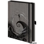 CurePink Poznámkový A5 blok A Nightmare Before Christmas: Moonlight Madness 14,8 x 21 cm SR72660 – Zboží Mobilmania
